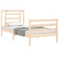 vidaXL Massivholzbett mit Kopfteil 90x200 cm vidaXL Massivholzbett mit Kopfteil 90x200 cm