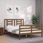 vidaXL Massivholzbett mit Kopfteil Honigbraun 120x200 cm vidaXL Massivholzbett mit Kopfteil Honigbraun 120x200 cm