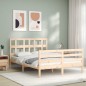 vidaXL Massivholzbett mit Kopfteil 120x200 cm vidaXL Massivholzbett mit Kopfteil 120x200 cm