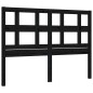 vidaXL Massivholzbett mit Kopfteil Schwarz 120x200 cm vidaXL Massivholzbett mit Kopfteil Schwarz 120x200 cm