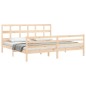 vidaXL Massivholzbett mit Kopfteil 200x200 cm vidaXL Massivholzbett mit Kopfteil 200x200 cm