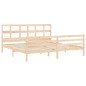 vidaXL Massivholzbett mit Kopfteil 200x200 cm vidaXL Massivholzbett mit Kopfteil 200x200 cm