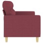 vidaXL 3-Sitzer-Sofa Weinrot 180 cm Stoff vidaXL 3-Sitzer-Sofa Weinrot 180 cm Stoff