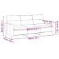 vidaXL 3-Sitzer-Sofa Weinrot 180 cm Stoff vidaXL 3-Sitzer-Sofa Weinrot 180 cm Stoff