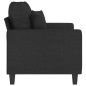 vidaXL 2-Sitzer-Sofa Schwarz 120 cm Stoff vidaXL 2-Sitzer-Sofa Schwarz 120 cm Stoff