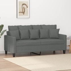 vidaXL 2-Sitzer-Sofa Dunkelgrau 140 cm Stoff