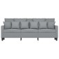 vidaXL 3-Sitzer-Sofa Hellgrau 180 cm Stoff vidaXL 3-Sitzer-Sofa Hellgrau 180 cm Stoff
