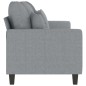 vidaXL 3-Sitzer-Sofa Hellgrau 180 cm Stoff vidaXL 3-Sitzer-Sofa Hellgrau 180 cm Stoff
