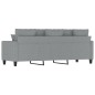 vidaXL 3-Sitzer-Sofa Hellgrau 180 cm Stoff vidaXL 3-Sitzer-Sofa Hellgrau 180 cm Stoff