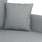 vidaXL 3-Sitzer-Sofa Hellgrau 180 cm Stoff vidaXL 3-Sitzer-Sofa Hellgrau 180 cm Stoff