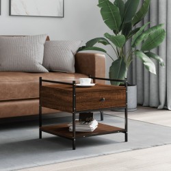 vidaXL Couchtisch Braun Eichen-Optik 50x50x50 cm Holzwerkstoff