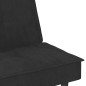 vidaXL Schlafsofa mit Getränkehaltern Schwarz Samt vidaXL Schlafsofa mit Getränkehaltern Schwarz Samt