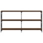 vidaXL Konsolentisch Braun Eichen-Optik 200x28x80,5 cm Holzwerkstoff