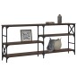 vidaXL Konsolentisch Braun Eichen-Optik 180x29x76,5 cm Holzwerkstoff vidaXL Konsolentisch Braun Eichen-Optik 180x29x76,5 cm Holzwerkstoff