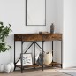 vidaXL Konsolentisch Räuchereiche 100x39x78,5 cm Holzwerkstoff vidaXL Konsolentisch Räuchereiche 100x39x78,5 cm Holzwerkstoff