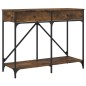 vidaXL Konsolentisch Räuchereiche 100x39x78,5 cm Holzwerkstoff vidaXL Konsolentisch Räuchereiche 100x39x78,5 cm Holzwerkstoff