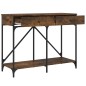 vidaXL Konsolentisch Räuchereiche 100x39x78,5 cm Holzwerkstoff vidaXL Konsolentisch Räuchereiche 100x39x78,5 cm Holzwerkstoff