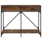 vidaXL Konsolentisch Räuchereiche 100x39x78,5 cm Holzwerkstoff vidaXL Konsolentisch Räuchereiche 100x39x78,5 cm Holzwerkstoff