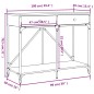 vidaXL Konsolentisch Räuchereiche 100x39x78,5 cm Holzwerkstoff vidaXL Konsolentisch Räuchereiche 100x39x78,5 cm Holzwerkstoff