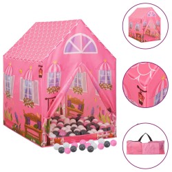 vidaXL Kinder-Spielzelt mit 250 Bällen Rosa 69x94x104 cm