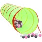 vidaXL Spieltunnel mit 250 Bällen Grün 175 cm Polyester vidaXL Spieltunnel mit 250 Bällen Grün 175 cm Polyester