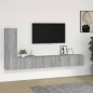 vidaXL 3-tlg. TV-Schrank-Set Grau Sonoma Holzwerkstoff vidaXL 3-tlg. TV-Schrank-Set Grau Sonoma Holzwerkstoff