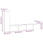 vidaXL 3-tlg. TV-Schrank-Set Grau Sonoma Holzwerkstoff vidaXL 3-tlg. TV-Schrank-Set Grau Sonoma Holzwerkstoff