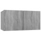 vidaXL 4-tlg. TV-Schrank-Set Grau Sonoma Holzwerkstoff vidaXL 4-tlg. TV-Schrank-Set Grau Sonoma Holzwerkstoff