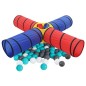 vidaXL Spieltunnel mit 250 Bällen Mehrfarbig vidaXL Spieltunnel mit 250 Bällen Mehrfarbig