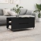 vidaXL Couchtisch Schwarz 102x44,5x50 cm Holzwerkstoff vidaXL Couchtisch Schwarz 102x44,5x50 cm Holzwerkstoff