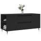 vidaXL Couchtisch Schwarz 102x44,5x50 cm Holzwerkstoff vidaXL Couchtisch Schwarz 102x44,5x50 cm Holzwerkstoff