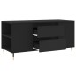vidaXL Couchtisch Schwarz 102x44,5x50 cm Holzwerkstoff vidaXL Couchtisch Schwarz 102x44,5x50 cm Holzwerkstoff