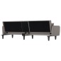 Schlafsofa mit Getränkehaltern Taupe Stoff Schlafsofa mit Getränkehaltern Taupe Stoff