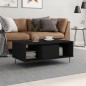 vidaXL Couchtisch Schwarz 90x50x36,5 cm Holzwerkstoff vidaXL Couchtisch Schwarz 90x50x36,5 cm Holzwerkstoff