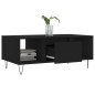 vidaXL Couchtisch Schwarz 90x50x36,5 cm Holzwerkstoff vidaXL Couchtisch Schwarz 90x50x36,5 cm Holzwerkstoff