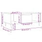 vidaXL Couchtisch Schwarz 90x50x36,5 cm Holzwerkstoff vidaXL Couchtisch Schwarz 90x50x36,5 cm Holzwerkstoff