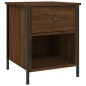 vidaXL Nachttisch Braun Eichen-Optik 40x42x50 cm Holzwerkstoff vidaXL Nachttisch Braun Eichen-Optik 40x42x50 cm Holzwerkstoff