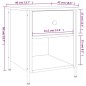 vidaXL Nachttisch Braun Eichen-Optik 40x42x50 cm Holzwerkstoff vidaXL Nachttisch Braun Eichen-Optik 40x42x50 cm Holzwerkstoff