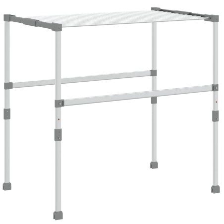 vidaXL Wäschetrockner 83x(50-55)x(40-85) cm Aluminium