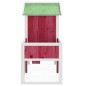 vidaXL Kaninchenstall Rot 170x63x113 cm Massivholz Kiefer vidaXL Kaninchenstall Rot 170x63x113 cm Massivholz Kiefer