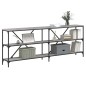 vidaXL Konsolentisch Grau Sonoma 200x30x75 cm Holzwerkstoff und Eisen vidaXL Konsolentisch Grau Sonoma 200x30x75 cm Holzwerkstoff und Eisen