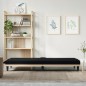 Schlafsofa mit Getränkehaltern Schwarz Stoff Schlafsofa mit Getränkehaltern Schwarz Stoff
