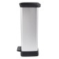 Curver Tretmülleimer Deco Rechteckig 50L Silbern Curver Tretmülleimer Deco Rechteckig 50L Silbern
