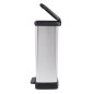 Curver Tretmülleimer Deco Rechteckig 50L Silbern Curver Tretmülleimer Deco Rechteckig 50L Silbern