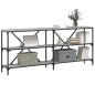 vidaXL Konsolentisch Grau Sonoma 180x30x75 cm Holzwerkstoff und Eisen vidaXL Konsolentisch Grau Sonoma 180x30x75 cm Holzwerkstoff und Eisen