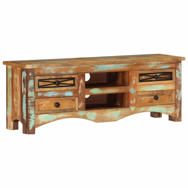 vidaXL TV-Schrank 110x30x40 cm Altholz Massiv vidaXL TV-Schrank 110x30x40 cm Altholz Massiv