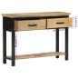 vidaXL Konsolentisch 110x30x75 cm Raues Massivholz Mango vidaXL Konsolentisch 110x30x75 cm Raues Massivholz Mango
