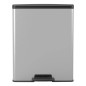 Curver Tretmülleimer Deco 65 L Silbern Curver Tretmülleimer Deco 65 L Silbern