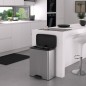 Curver Tretmülleimer Deco 65 L Silbern Curver Tretmülleimer Deco 65 L Silbern