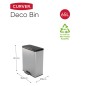 Curver Tretmülleimer Deco 65 L Silbern Curver Tretmülleimer Deco 65 L Silbern